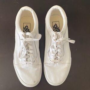 Vans Classic White Lace-Up Sneakers